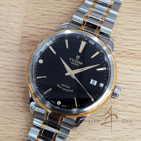 Tudor Style 38 Ref 12503 Black Diamond Dial on Bracelet (2020)