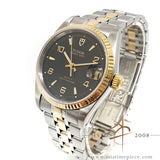 Tudor Prince Date Ref 72033 Black Arabic Dial Midsize (2000)
