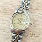 Rolex Datejust Lady 69173 Champagne Linen Dial No Pinhole (1995)