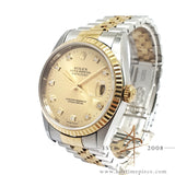 Rolex Datejust 16233 Champagne Diamond Dial (1995)