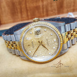 Rolex Datejust 16233 Diamond Computer Dial Vintage (Year 1991)