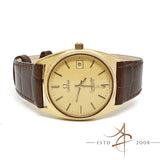 Omega Seamaster Waffle Dial Quartz 33mm Vintage Watch