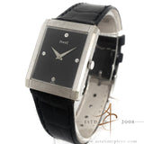 Piaget Ref 9151 18K White Gold Onyx Diamond Dial