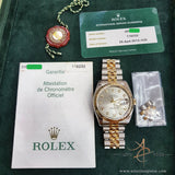 Rare Grey Rolex Datejust 36 Diamonds Ref 116233 (Year 2006)