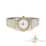 Omega Constellation 18K Gold Steel Quartz Ladies Watch