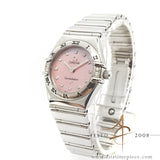 Omega Constellation Pink Mother of Pearl Diamond My Choice Quartz 1566.66.00