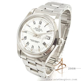 Rolex Oyster Date 1500 White Roman Dial Automatic Vintage Watch (1975)