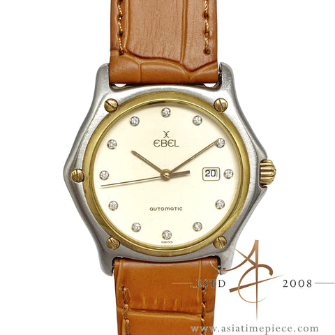 Ebel 1911 Ref 193902 18K Gold Diamond Automatic Watch