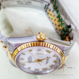 Rolex Oyster Perpetual Datejust 16233 White Roman Dial Vintage Watch (Year 1994)