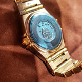 Omega Constellation MOP Half Gold Lady Quartz Watch