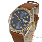 Rolex Oyster Perpetual Datejust Ref 1601 Custom Diamond Dial Bezel (Year 1974)