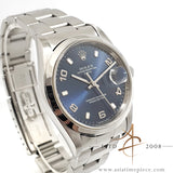 Rolex Date 15200 Sunburst Blue Dial Arabic index (2001)