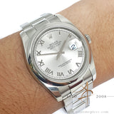 Rolex Datejust 116200 Grey Roman Dial 36MM (2016)