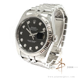 Rolex Datejust 36 Ref 116234 Black Diamond on Jubilee Full Set (2017)