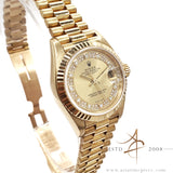 Rare Rolex Lady President Datejust 69178 Myriad Diamond Dial in 18K Gold (1993)