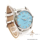 Rolex Precision 6694 Custom Tiffany Blue Dial Vintage Watch (1978)