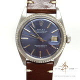 Rolex 1601 Custom Blue Vintage Watch (Year 1973)
