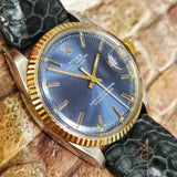 Rolex 1601 Sigma Blue Dial Vintage Watch (Year 1981)