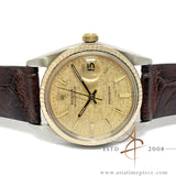 Rolex Precision 6694 Linen Dial Custom Fluted Bezel (1968)