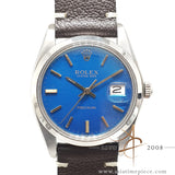 Rolex Precision 6694 Custom Blue Dial Vintage Watch (1973)