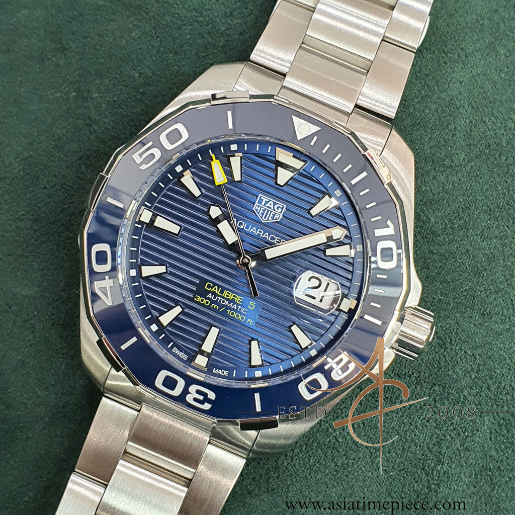Tag Heuer Aquaracer Calibre WAY201B Blue Ceramic Automatic 43 mm
