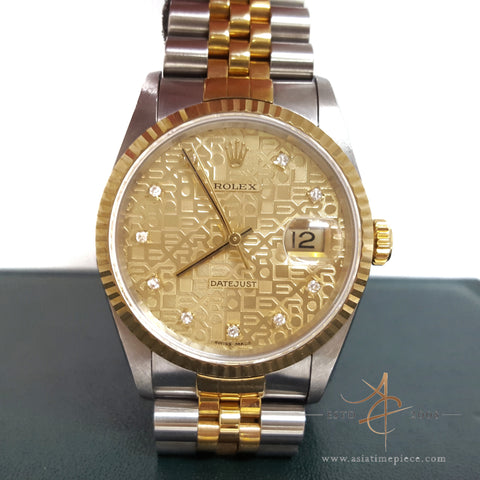 Rolex Datejust 16233 Diamond Computer Dial Vintage (Year 1991)
