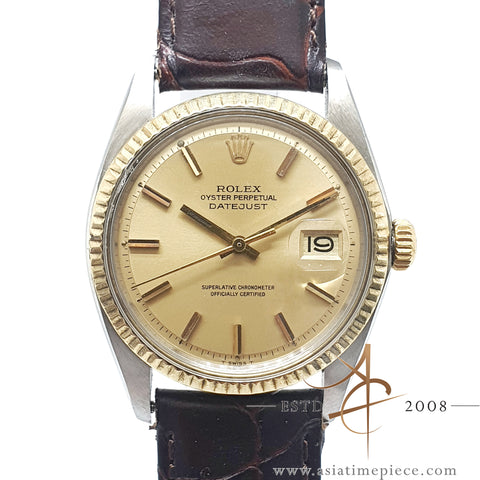 Rolex Datejust Ref 1601 Matte Champagne Dial Vintage Watch (1979)