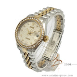 Rolex Datejust Ladies 69173 Diamond Computer Dial No Pinhole (1993)
