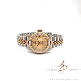 Rolex Datejust 26 Lady 69173 Champagne Diamond Dial No Pinhole (1998)