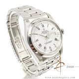 Rolex Oyster Date 1500 White Roman Dial Automatic Vintage Watch (1979)