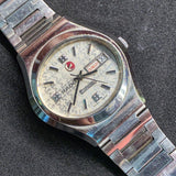 Rado White Conway Day Date Vintage Watch