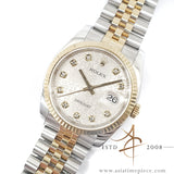 Rolex Datejust 36 Ref 116233 White Computer Diamond Dial