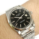 Rolex Oyster Date 15000 Black Dial Vintage Watch (1981)