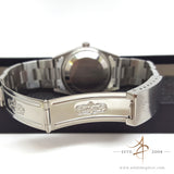 Rolex 15210 Stainless Steel Black Dial Engine-turned Bezel Vintage Watch (1997)