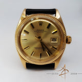 Rolex Oyster Perpetual Datejust Ref 6605 (Year 1959) 18k Gold Mint