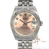 Rolex Datejust Midsize 178274 Pink Diamond Dial Jubilee (2018)