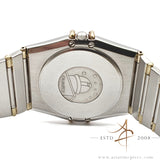 Omega Constellation Chronometer Quartz Diamond Bezel Roman Dial 32.5mm