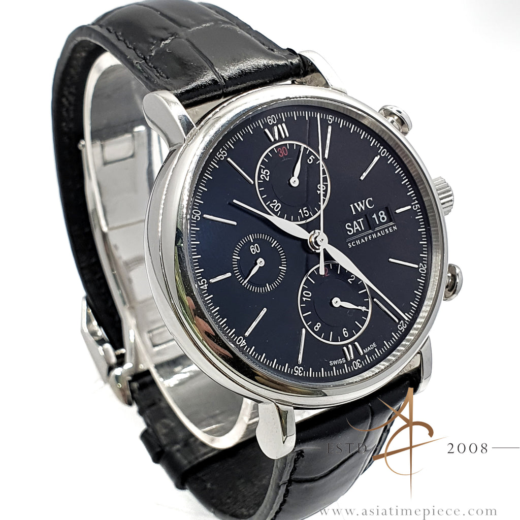 IWC Portofino IW391008 Chronograph Black Dial Automatic 2014