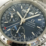 Omega Speedmaster Triple Date 35238000 Blue Dial Automatic Chronograph Watch