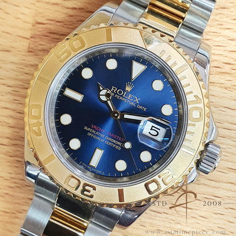 Full Set Rolex Yacht Master 40 Ref 16623 Sunburst Blue Dial RSC Serviced (2012)