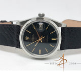 Rolex Oysterdate Precision Ref 6694 Black Dial Vintage Watch (Year 1981)