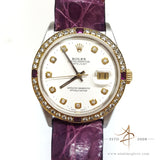 Rolex Datejust 16013 Diamond Dial Vintage Watch (1978)
