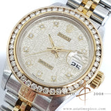 Rolex Datejust Ladies 69173 Diamond Computer Dial No Pinhole (1993)