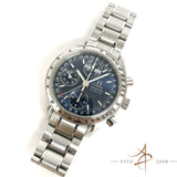 Omega Speedmaster Triple Date 35238000 Blue Dial Automatic Chronograph Watch
