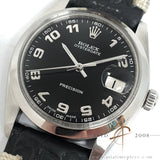 Rolex Precision 6694 Custom Black Arabic Dial Vintage Watch (1982)