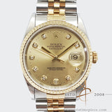 Rolex Datejust 16233 Champagne Diamond Dial (1995)
