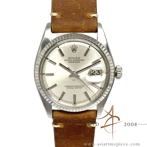 Rolex Datejust 1601 Silver Dial Vintage Watch (1975)