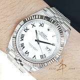 Rolex Datejust 41 126334 White Roman Dial Jubilee Bracelet (2020)