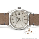 Rolex Datejust Ref 16014 Silver Linen Dial Vintage Watch (1978)