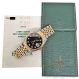 Rolex Datejust 16233 Diamond Black Dial (2000)